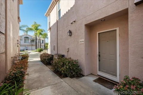 a view of front door of house
