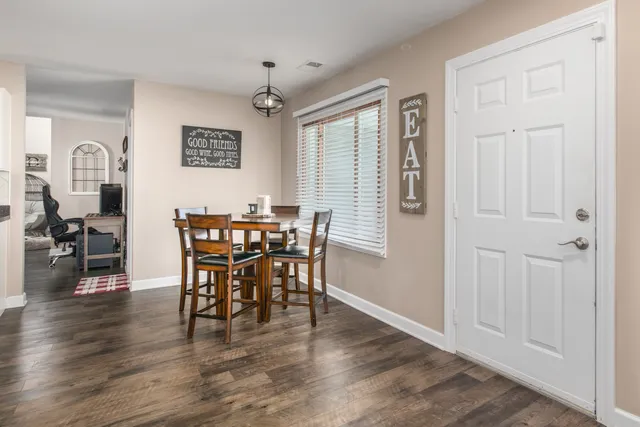 a view of washer and dryer with kitchen countertop