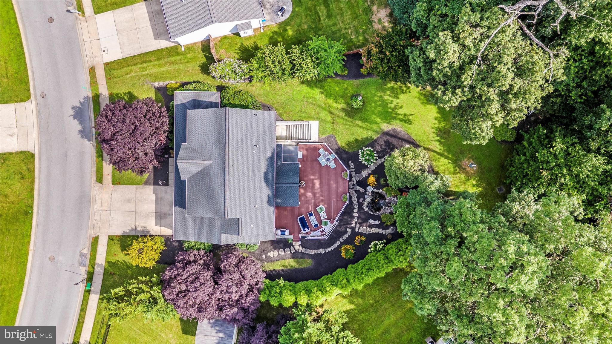 3137 Pyramid Circle Manchester, MD 21102 - Photo 49 of 55 an aerial view of a house with a yard and garden