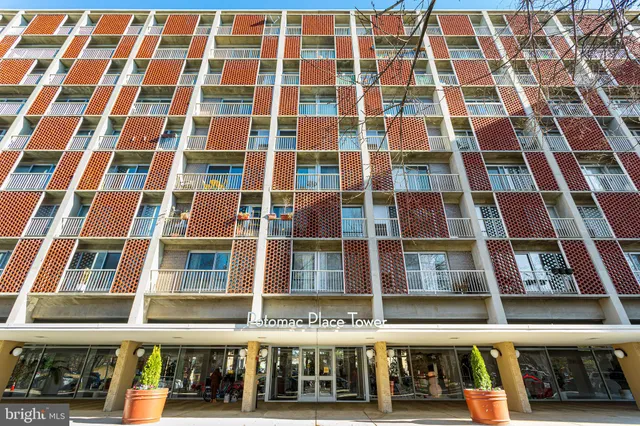 a front view of a building