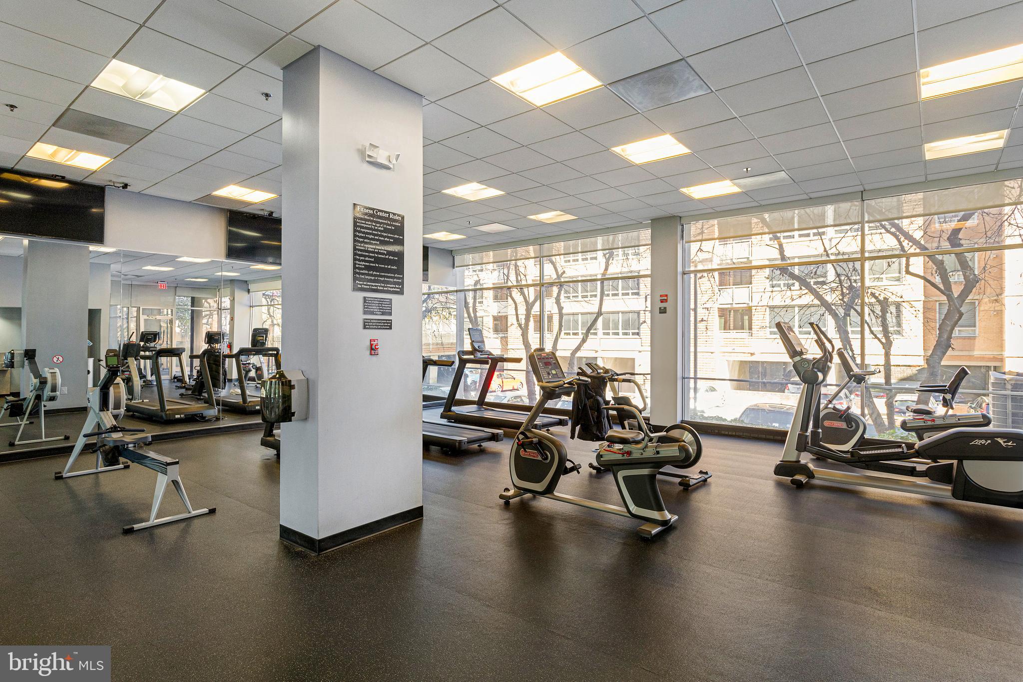 800 4th Street Southwest, Unit S425 Washington, DC 20024 - Photo 24 of 27 a view of a room with gym equipment