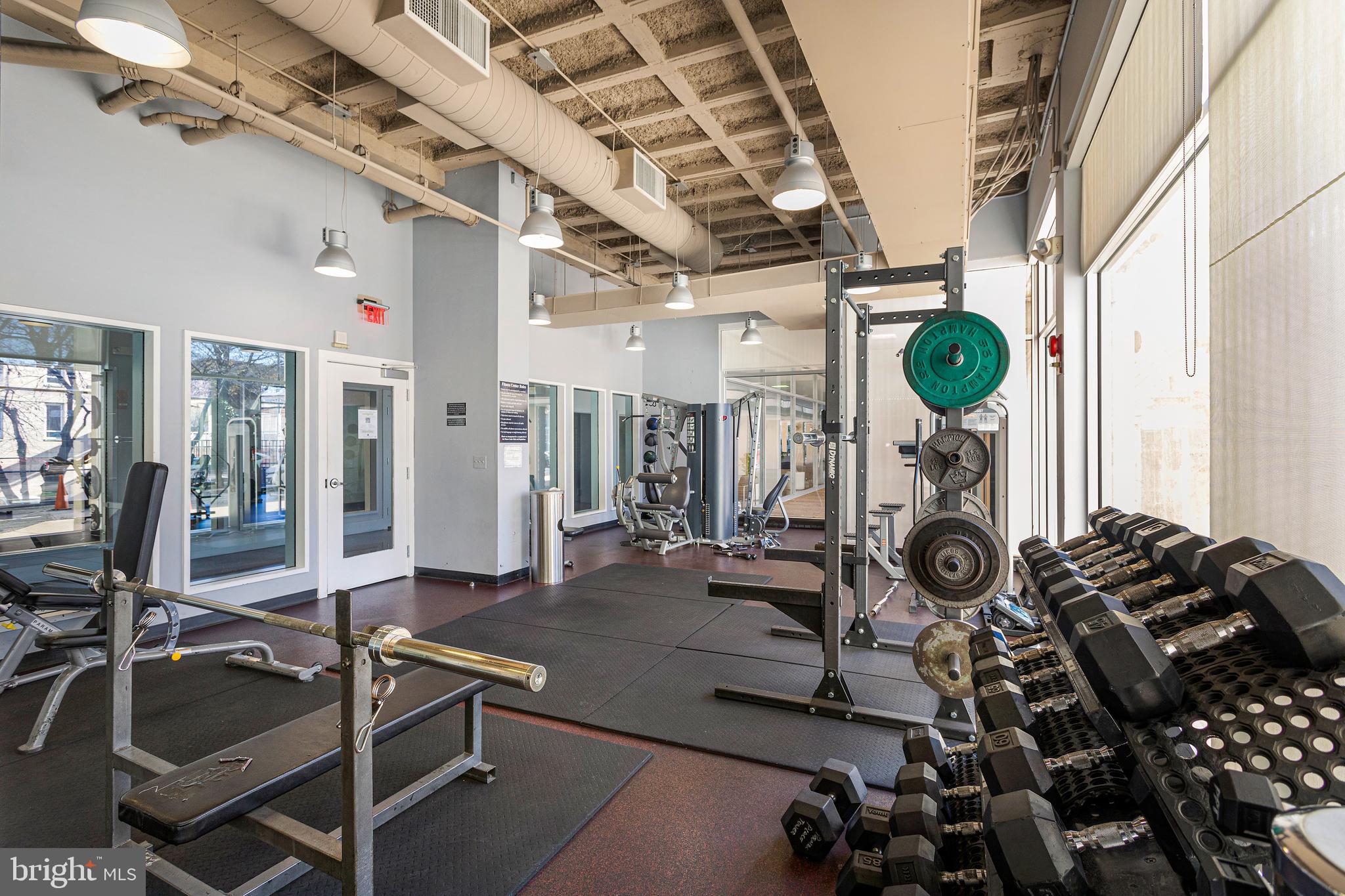 800 4th Street Southwest, Unit S425 Washington, DC 20024 - Photo 25 of 27 a view of a room with gym equipment