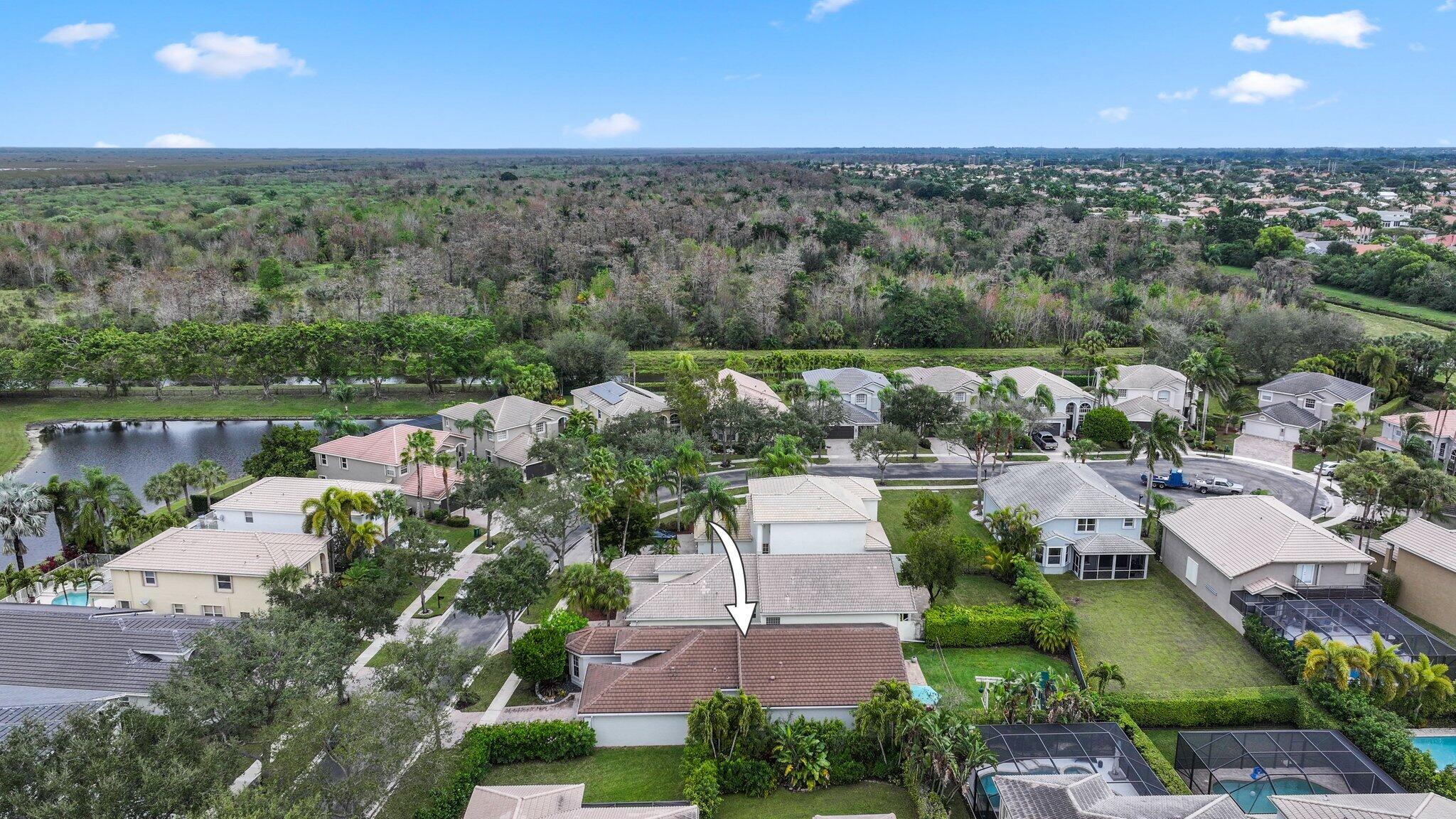 19090 Skyridge Circle Boca Raton, FL 33498 - Photo 57 of 70 an aerial view of a houses with a lake view