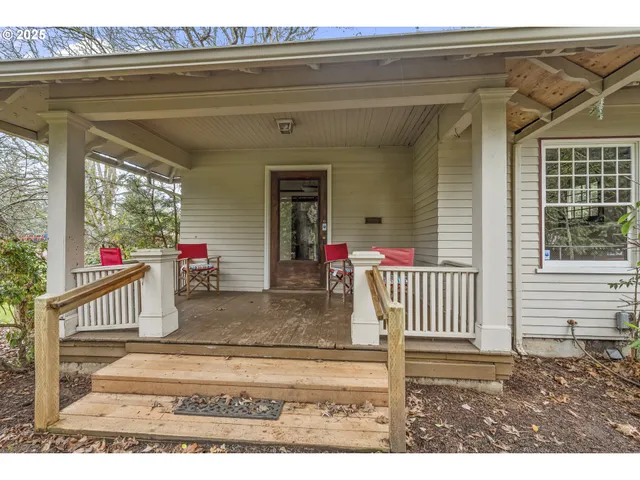 a view of a entryway door front of house