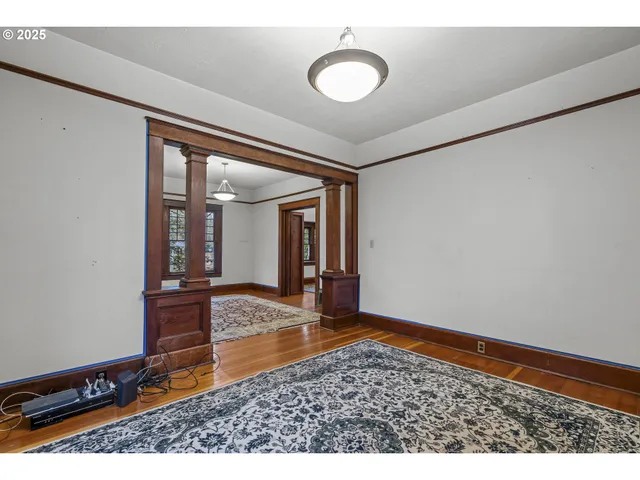 a view interior of the house and wooden floor