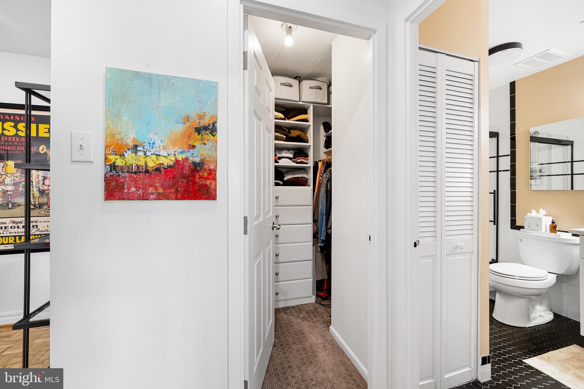 1655 Oakwood Drive, Unit N420 Narberth, PA 19072 - Photo 25 of 36 a view of a hallway with wooden floor and closet