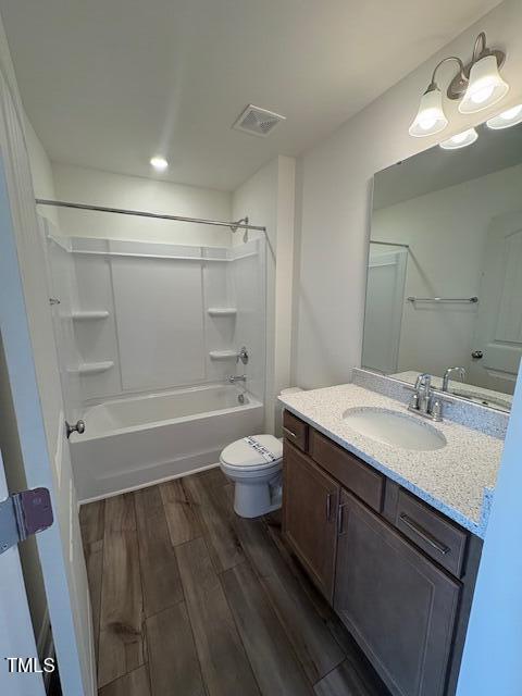 3608 Delta Drive, Unit EP 136 Wilson, NC 27896 - Photo 14 of 25 a bathroom with a granite countertop sink toilet a large mirror and shower