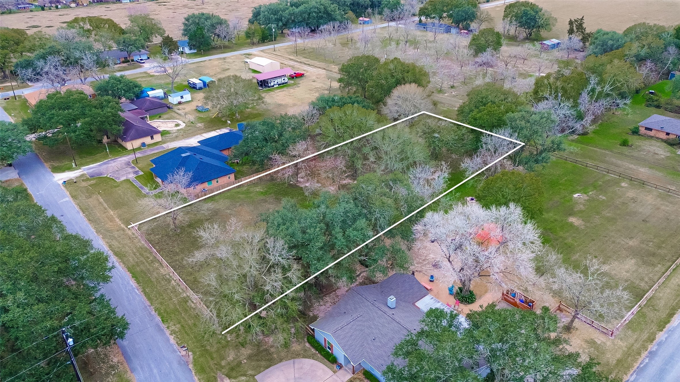 0 Church Street Needville, TX 77461 - Photo 7 of 16 Boundary lines are approximate. Perfect area cleared and ready for your custom home.