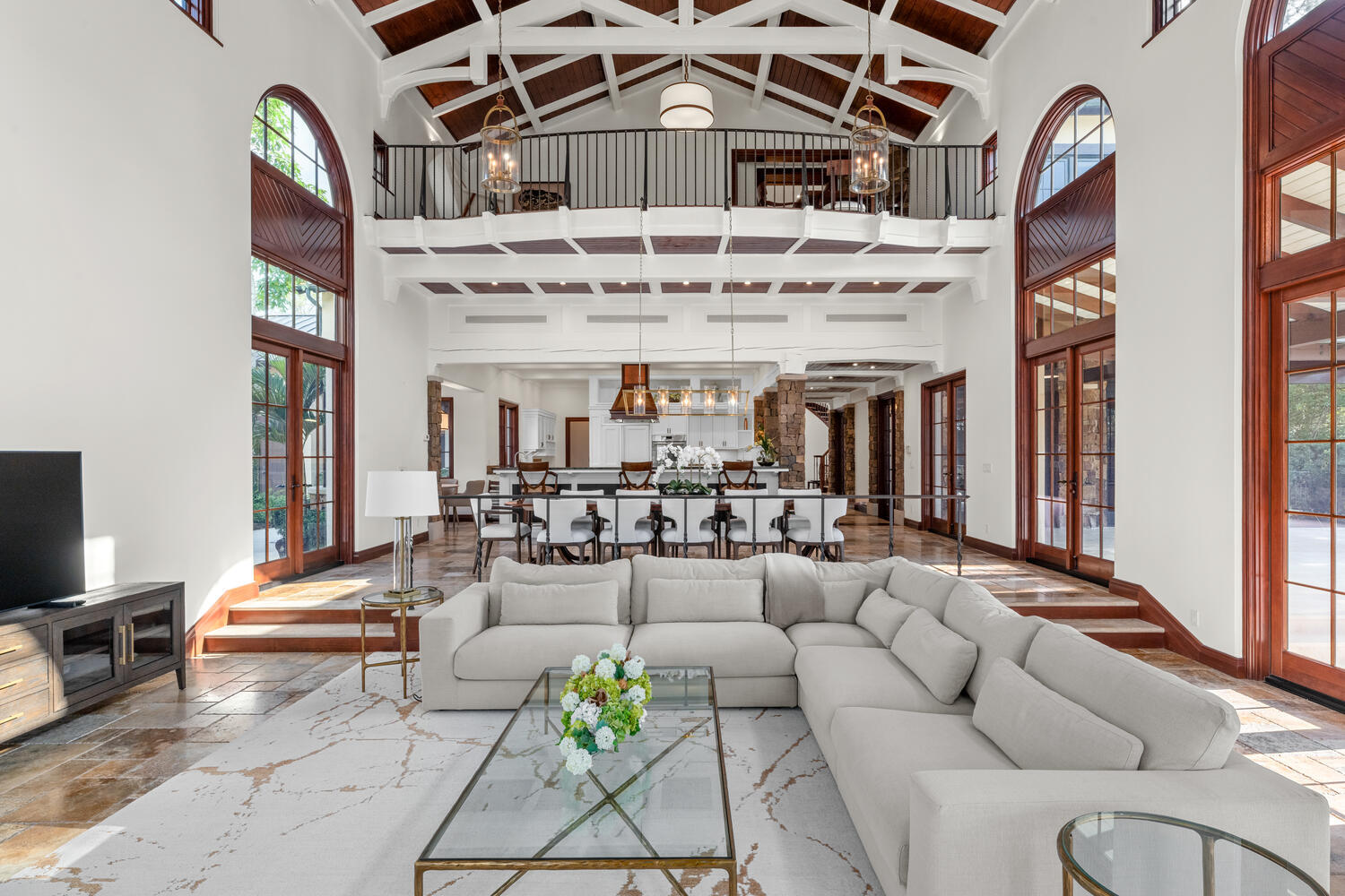 6259 Homeland Road Lake Worth, FL 33449 - Photo 31 of 62 a living room with furniture a fireplace and a flat screen tv