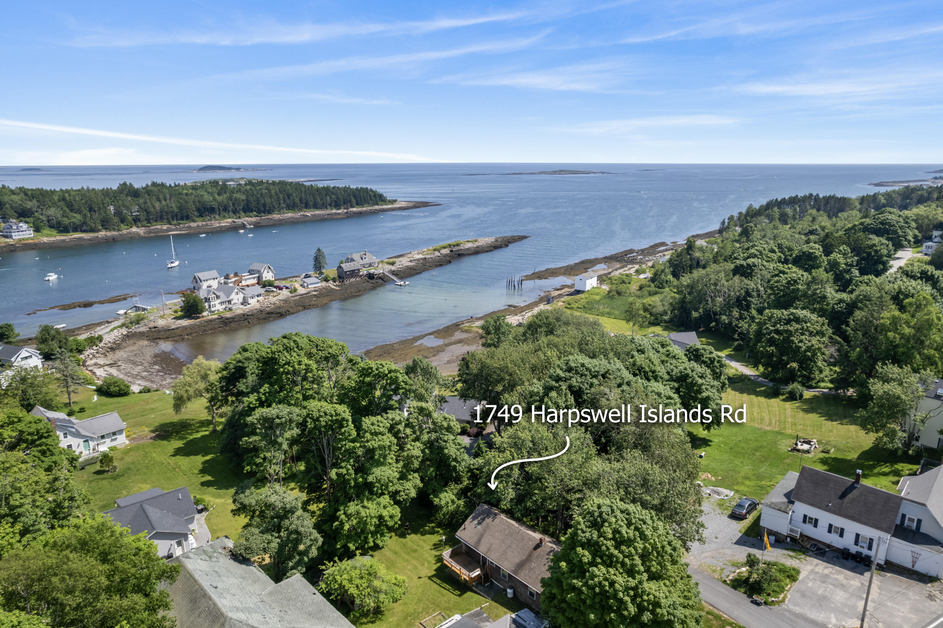1749 Harpswell Islands Road Orrs Island, ME 04066 - Photo 2 of 36 aerial