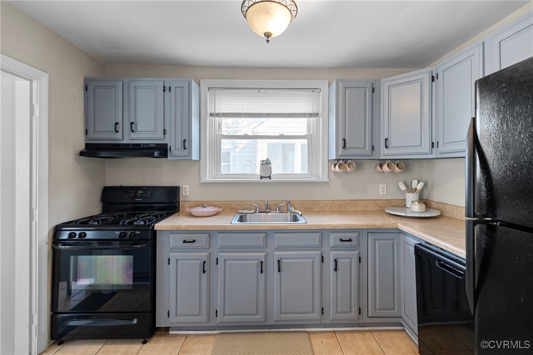 1918 Seddon Road Richmond, VA 23227 - Photo 12 of 33 Kitchen featuring gas range, under cabinet range h