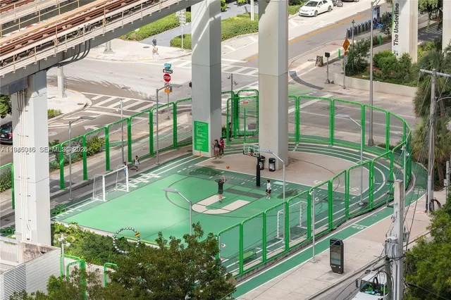 a car parked in front of a building