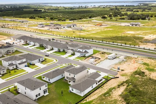 a view of a city with an ocean view