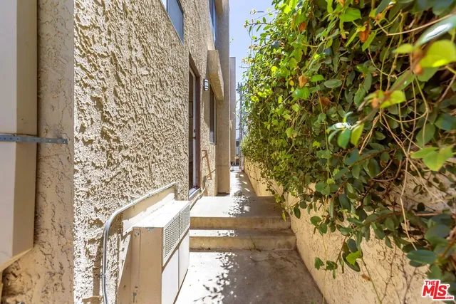 a bathroom with a shower curtain
