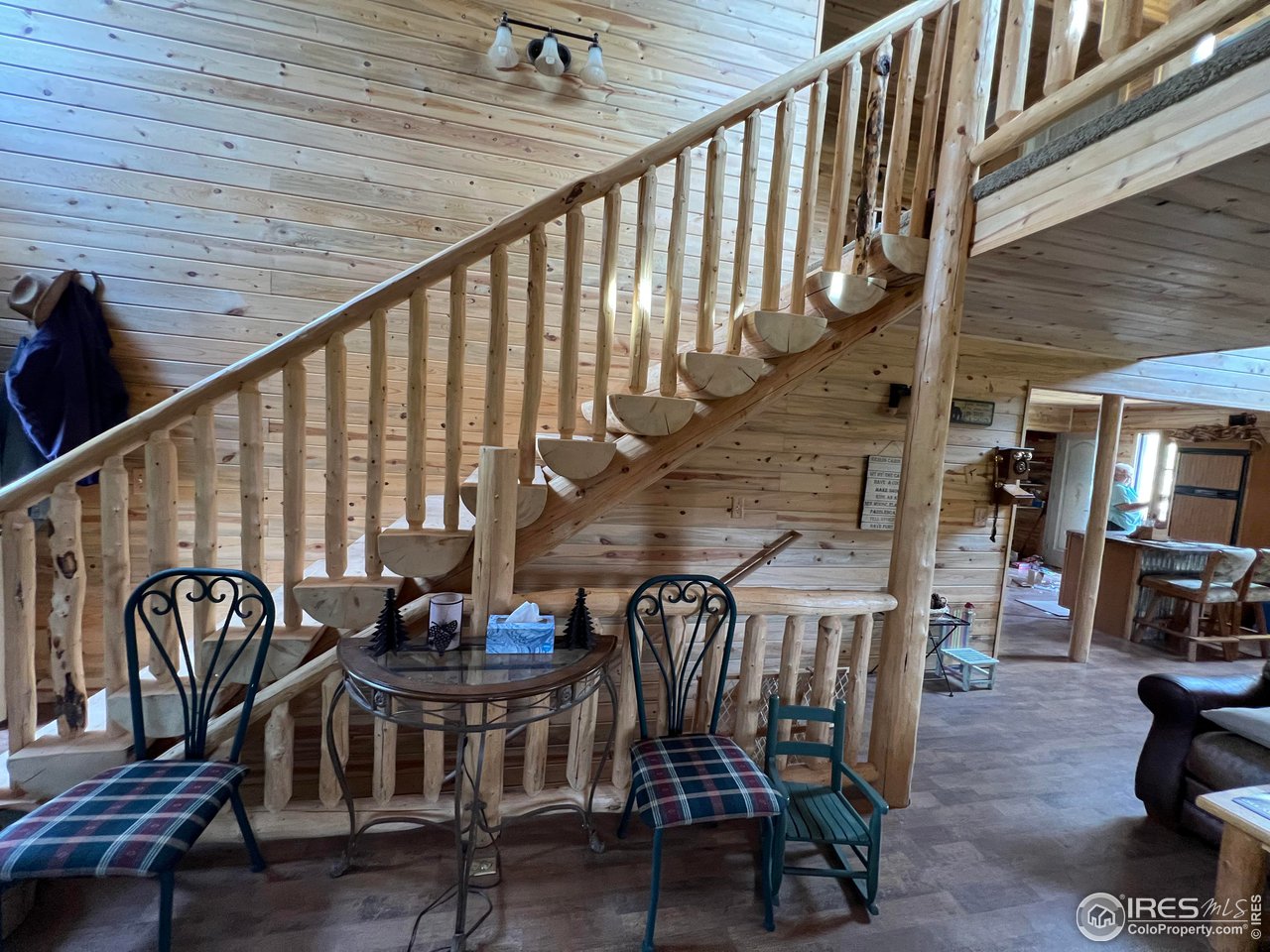 2880 Fire Rte 15 Bellvue, CO 80512 - Photo 21 of 40 Stairs to upper level