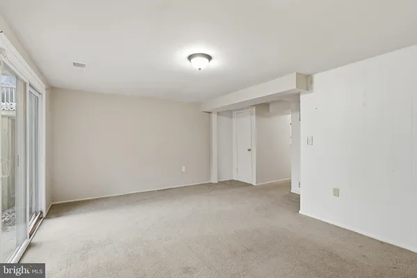 a view of an empty room