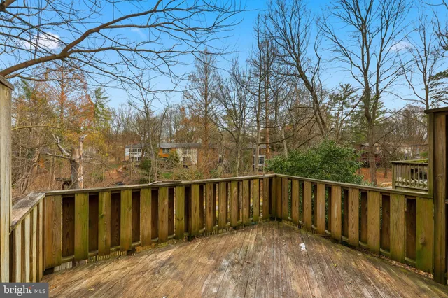 a view of a wooden fence