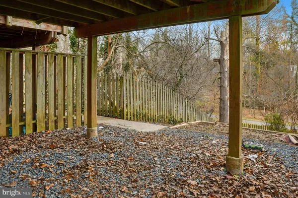 a view of a backyard with pathway