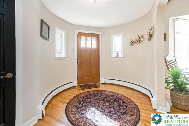 a view of a bedroom with a potted plant