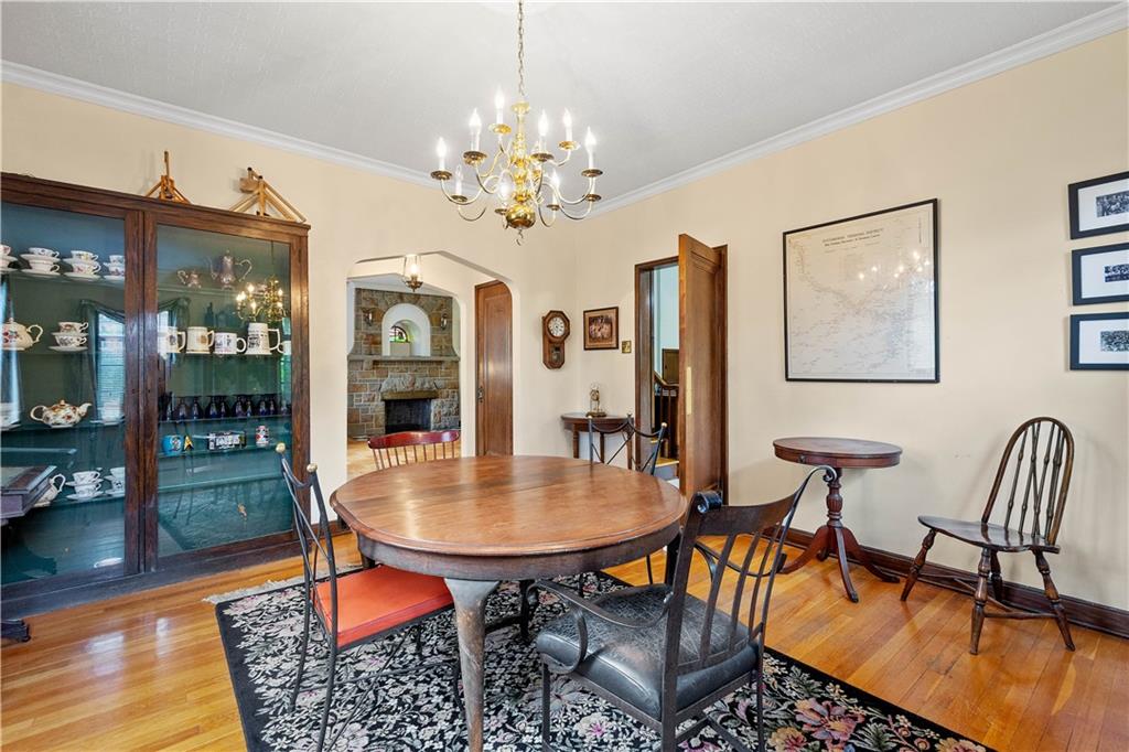 2 Crescent Drive Pittsburgh, PA 15228 - Photo 12 of 48 a dining room with furniture a rug a rug and a chandelier