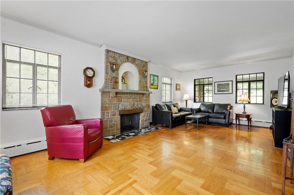 2 Crescent Drive Pittsburgh, PA 15228 - Photo 9 of 48 a living room with furniture and a fireplace