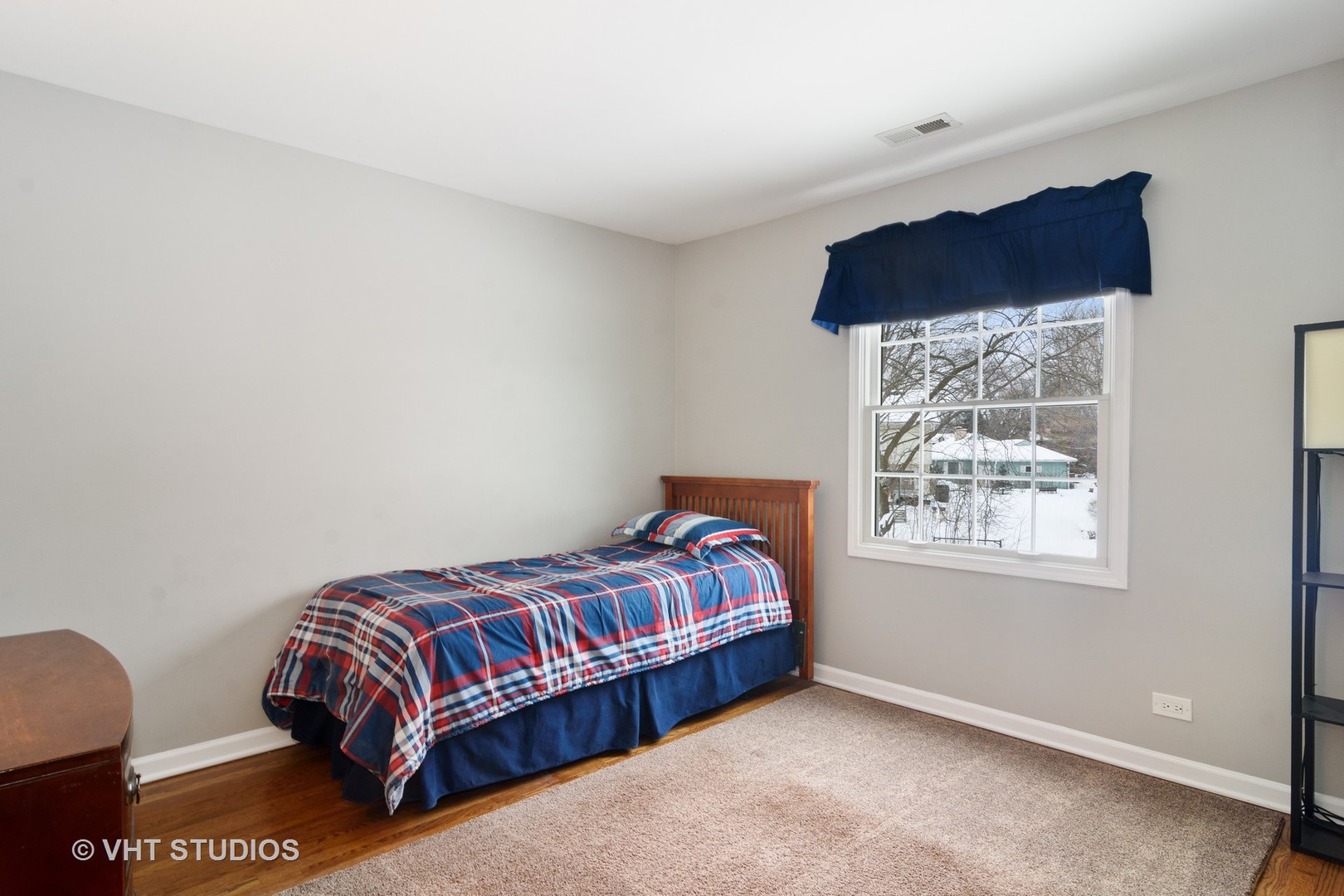 5 Old Hickory Road Rolling Meadows, IL 60008 - Photo 14 of 20 a bedroom with a bed lamp and a window