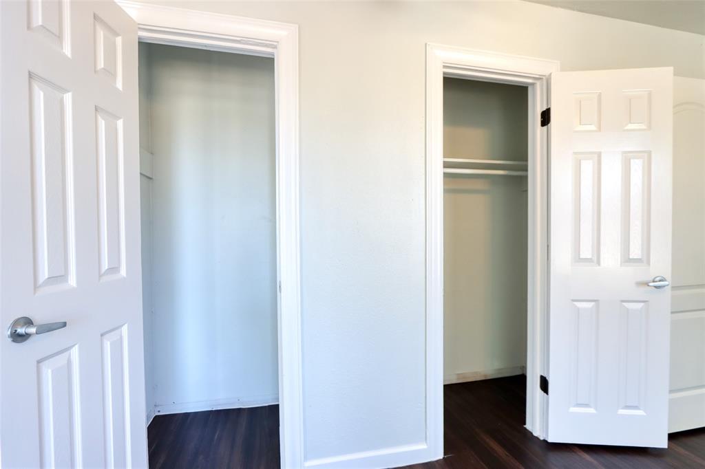 2222 Houston Street Grand Prairie, TX 75050 - Photo 18 of 24 a view of a kitchen from the hallway with closet