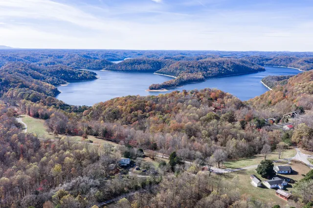 a view of city and mountain