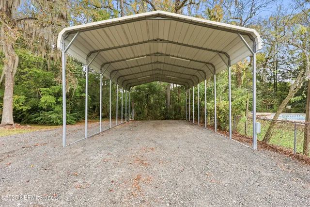 a view of front door with hallway