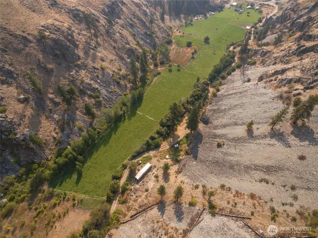a view of a lake with mountains in the background