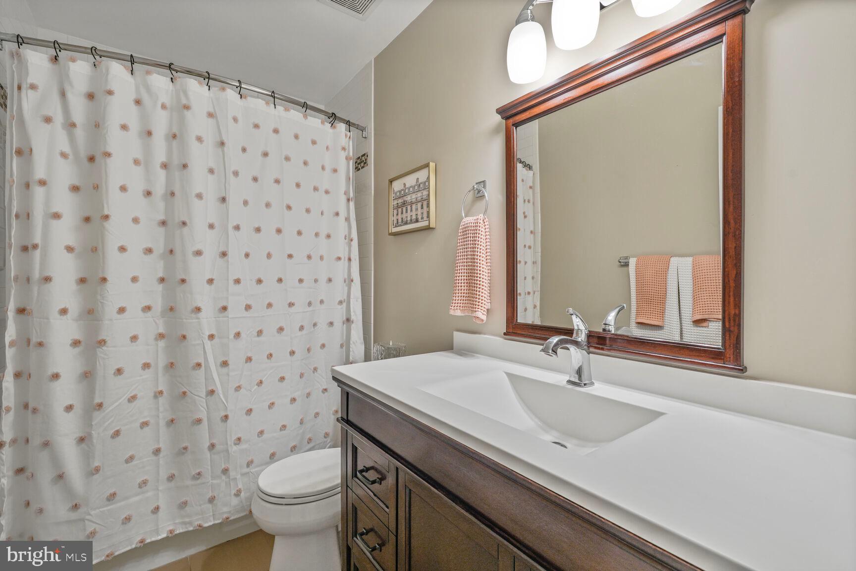 2327 North Glebe Road Arlington, VA 22207 - Photo 18 of 25 a bathroom with a sink and a mirror