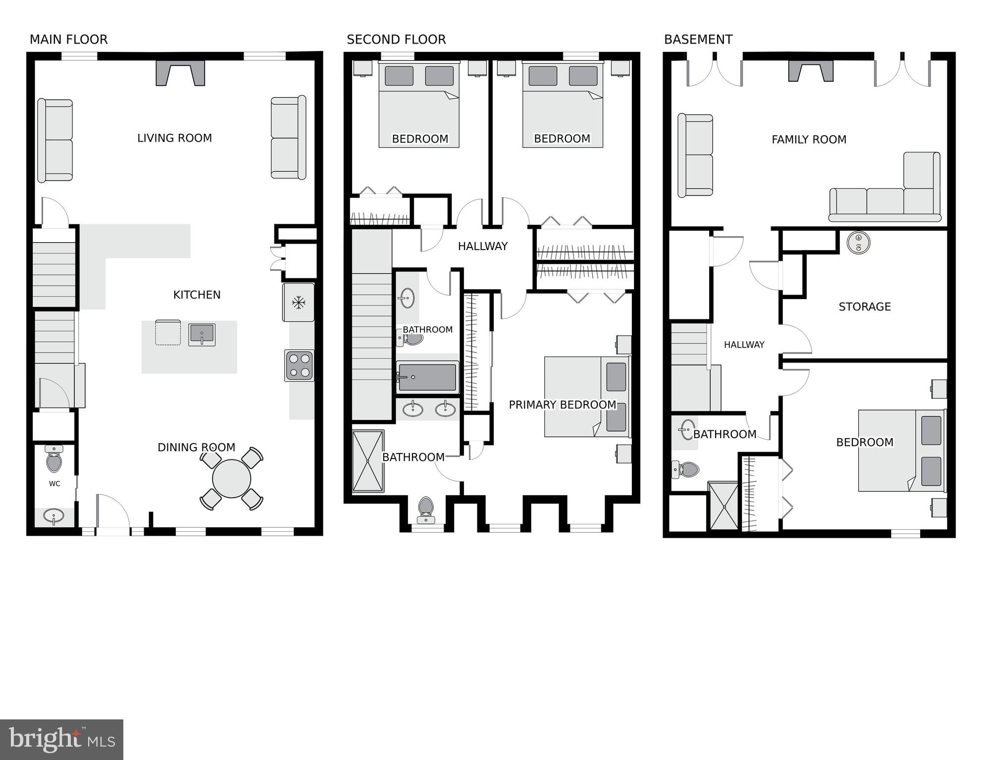 2327 North Glebe Road Arlington, VA 22207 - Photo 25 of 25 a picture of a floor plan