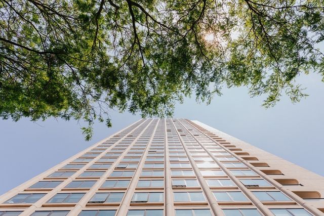 a view of a balcony with a stove