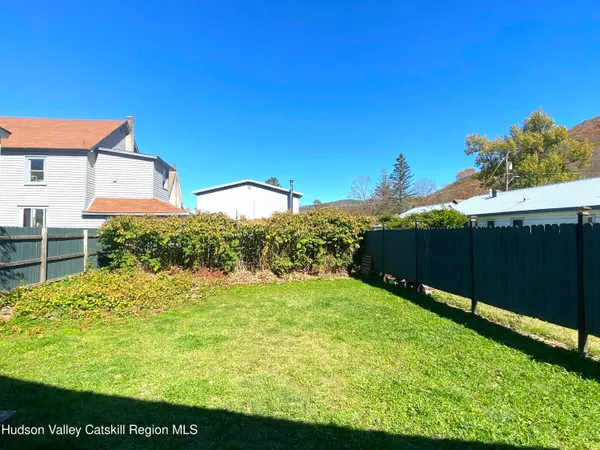 a view of an outdoor space and a yard