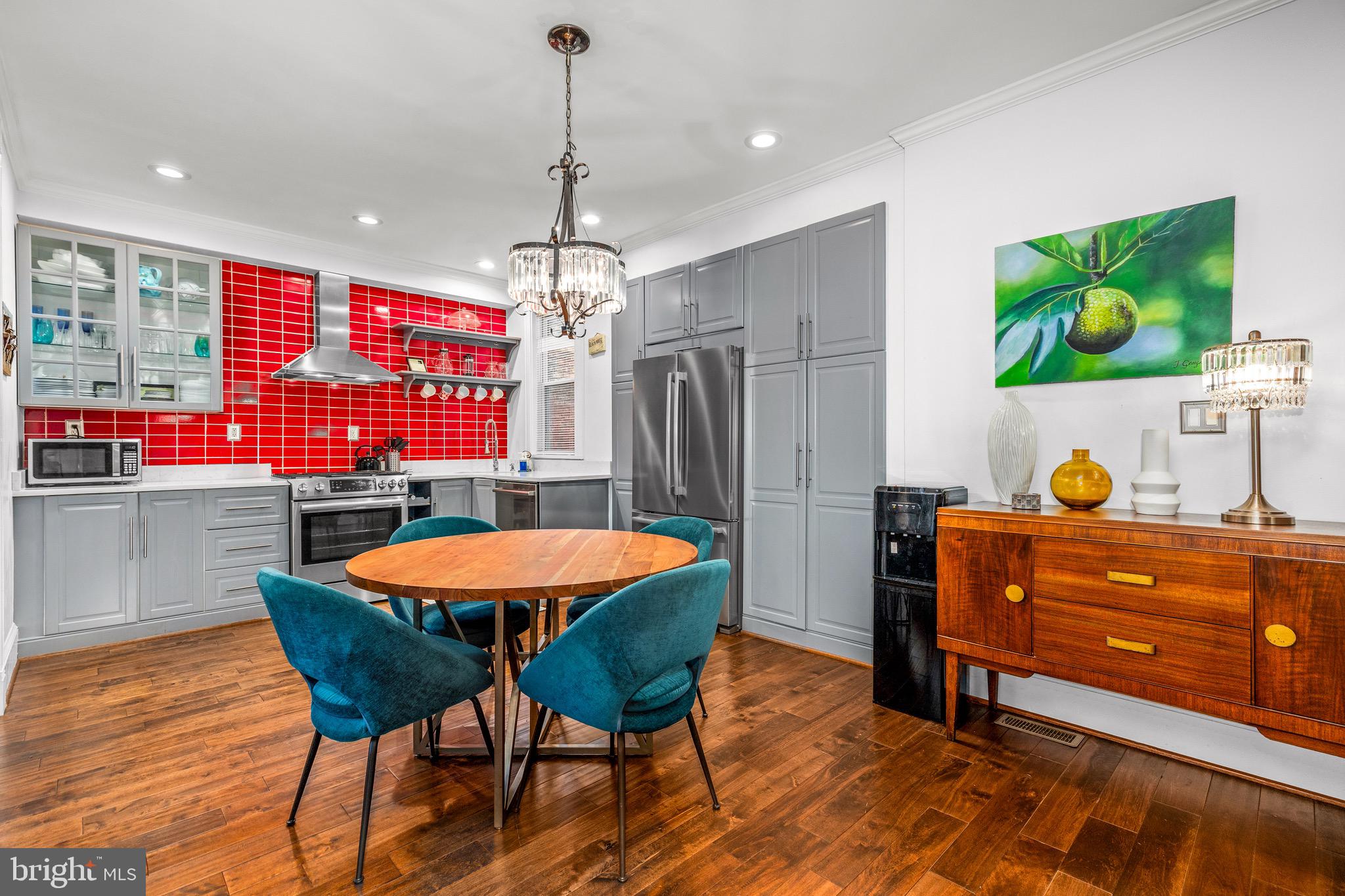 502 G Street Northeast Washington, DC 20002 - Photo 3 of 39 a view of a dining room with furniture window and wooden floor