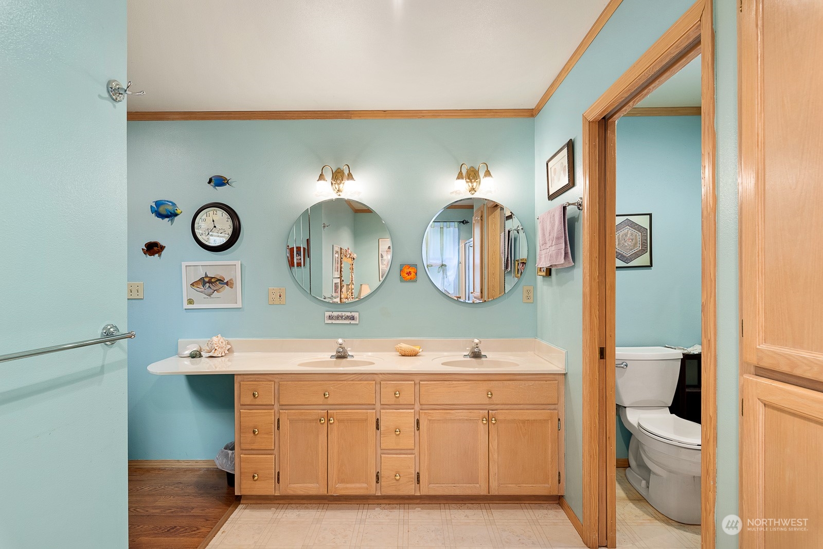 19618 Jordan Road Arlington, WA 98223 - Photo 6 of 32 a bathroom with a sink and a mirror