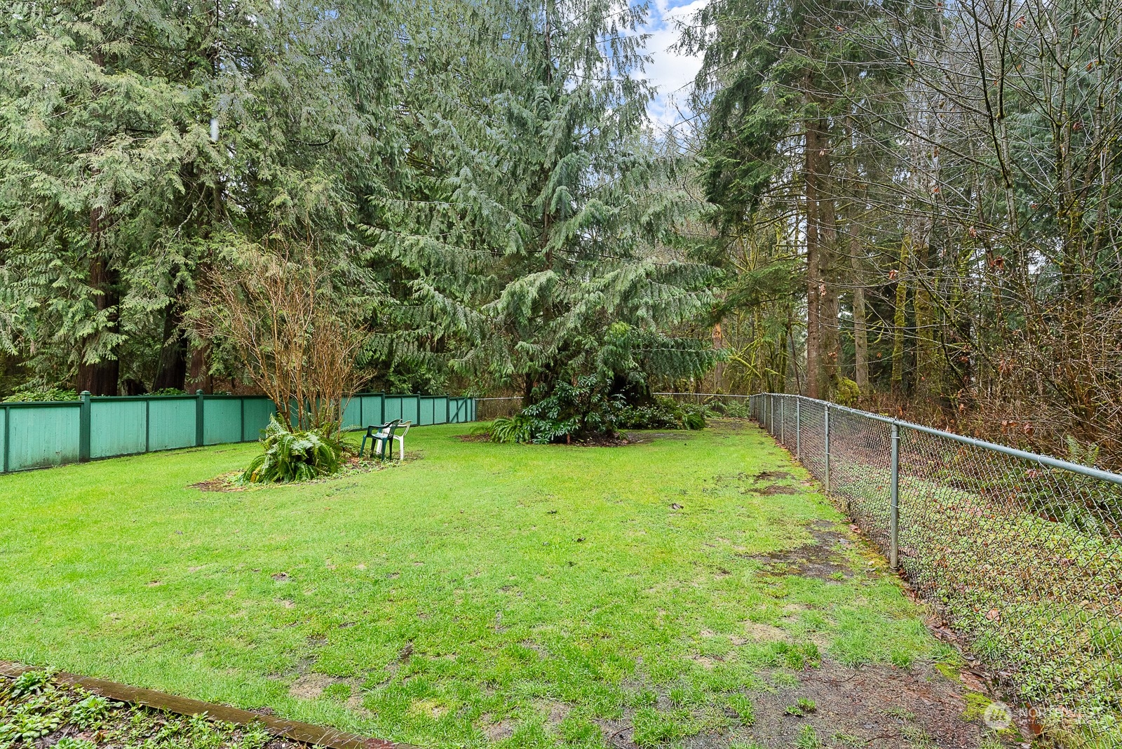 19618 Jordan Road Arlington, WA 98223 - Photo 10 of 32 a view of a backyard with a trampoline