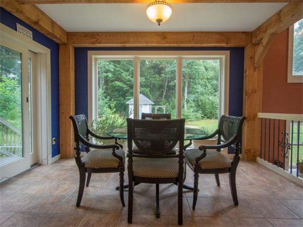 151 Nelson Road Petersham, MA 01366 - Photo 8 of 24 a view of a dining room with furniture window and outside view
