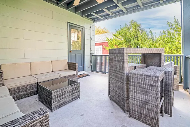 a outdoor space with patio