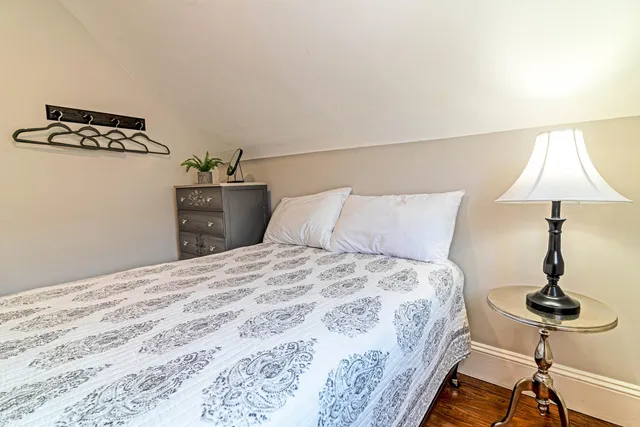 a bathroom with a bathtub and a sink
