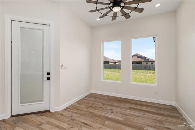 wooden floor in an empty room