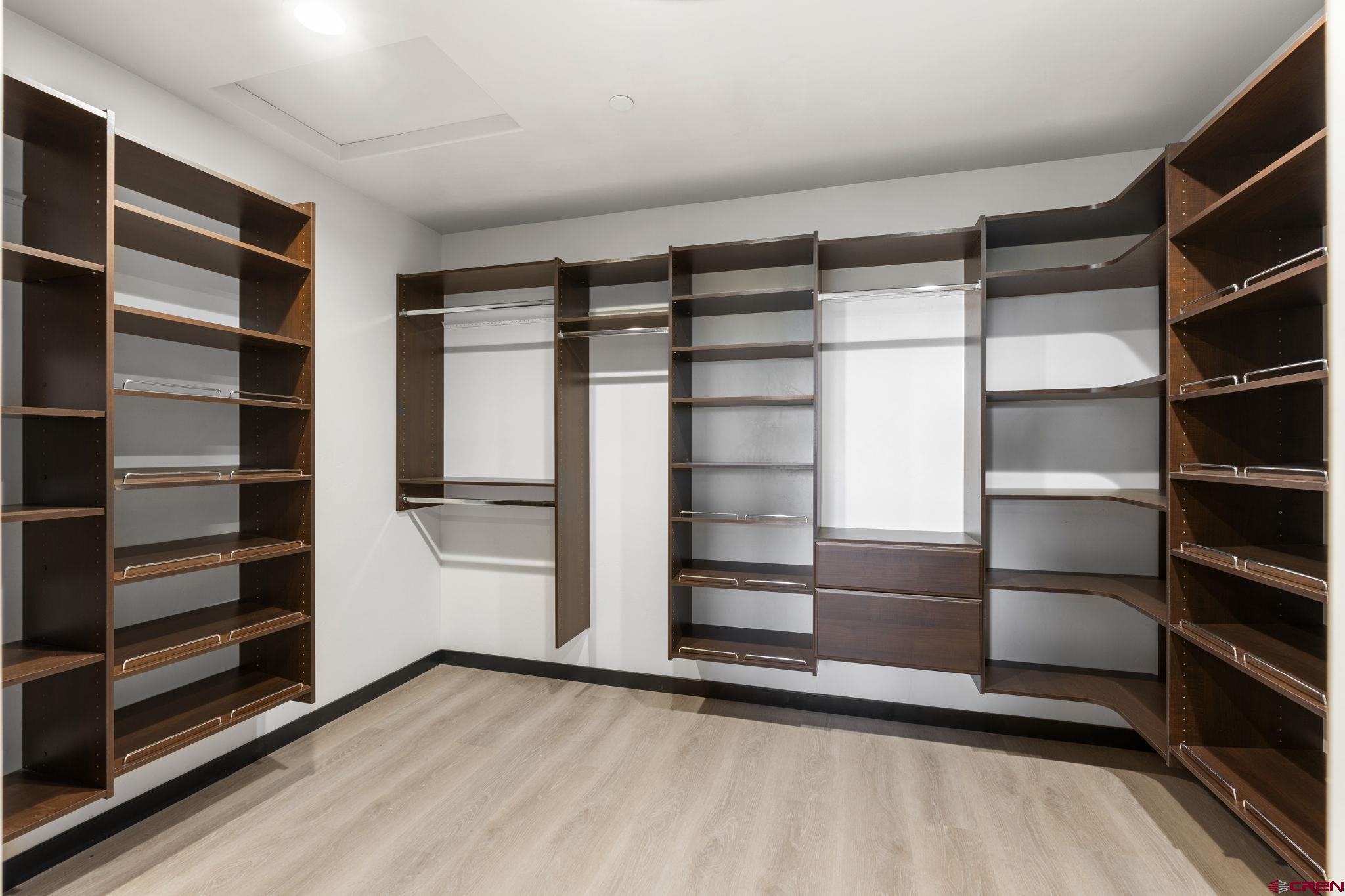 192 Rawhide Road Durango, CO 81303 - Photo 17 of 41 a view of walk in closet with empty racks