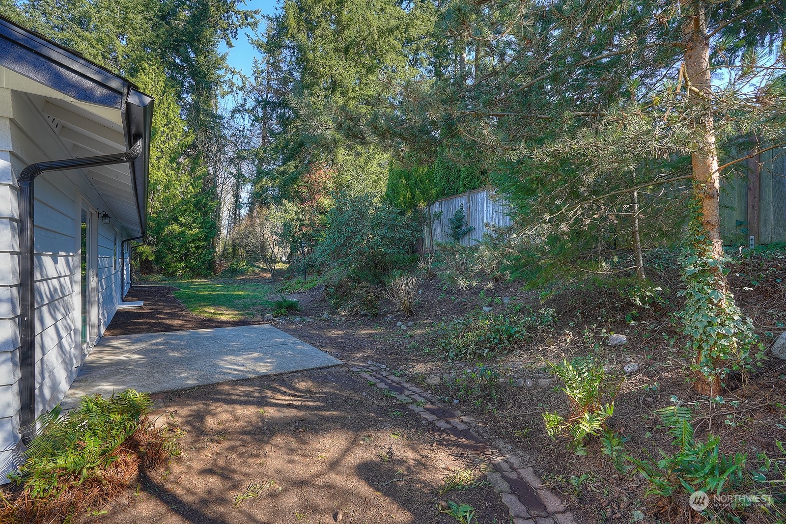 4008 66th Street Gig Harbor, WA 98335 - Photo 37 of 39 a view of a yard with plants and large trees