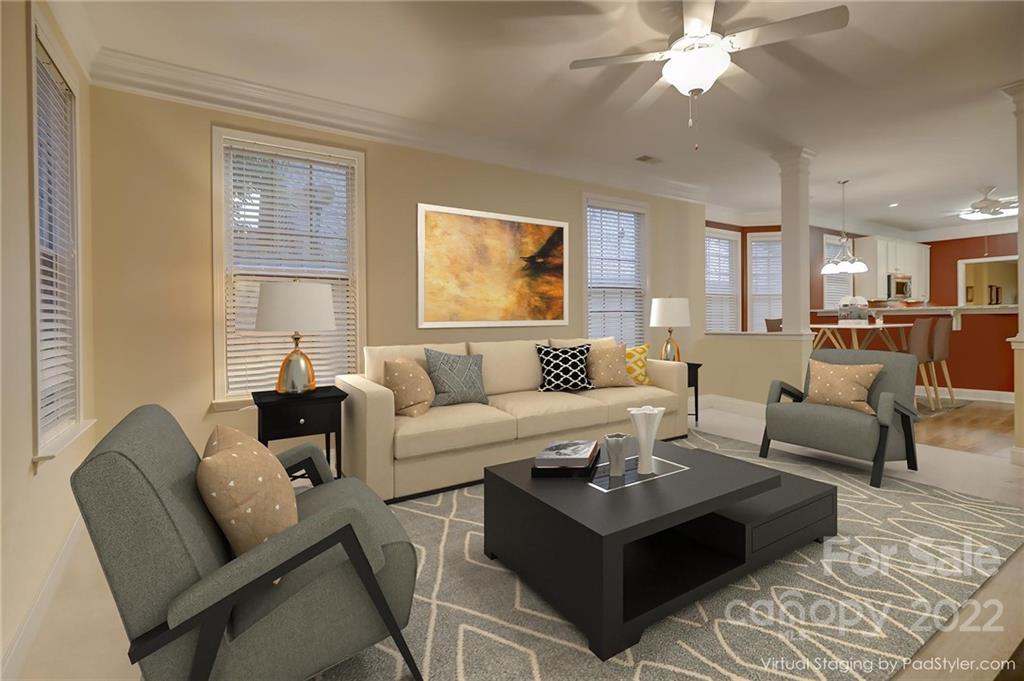 3229 Sapphire Lane Fort Mill, SC 29708 - Photo 13 of 40 a living room with furniture and a large window