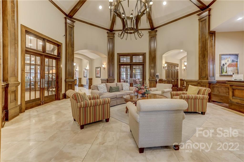 3229 Sapphire Lane Fort Mill, SC 29708 - Photo 25 of 40 a living room with fireplace furniture and a large window