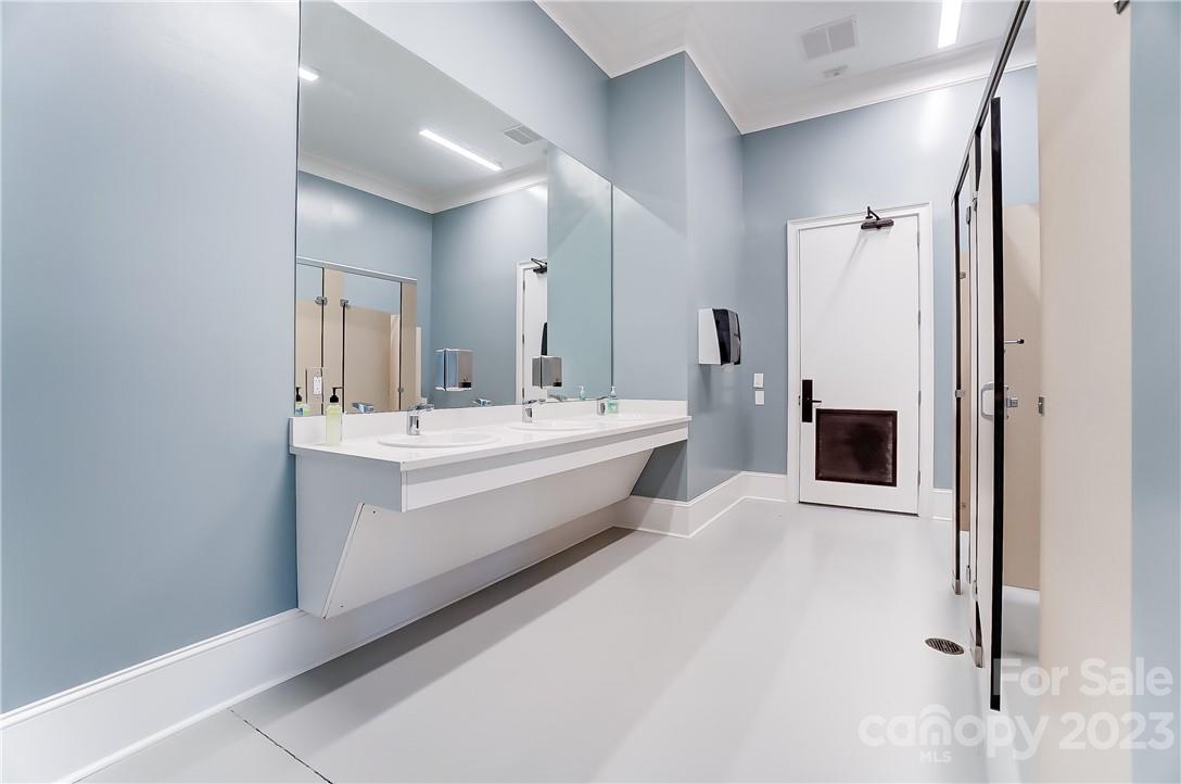 16327 Loch Raven Road Huntersville, NC 28078 - Photo 40 of 42 a bathroom with a double vanity sink a mirror and shower