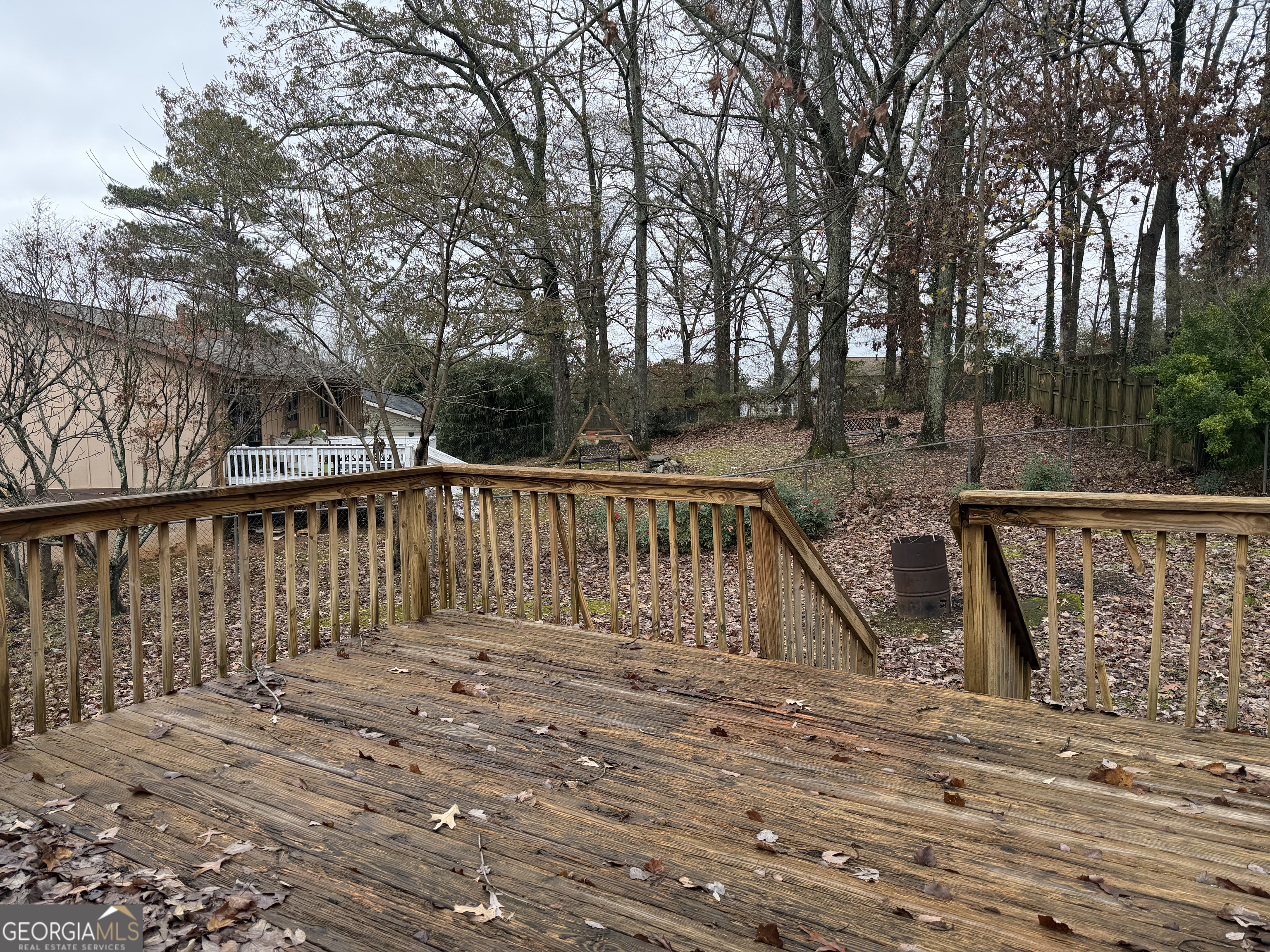 3403 Hidden Lane Rex, GA 30273 - Photo 26 of 27 a view of deck with a large trees