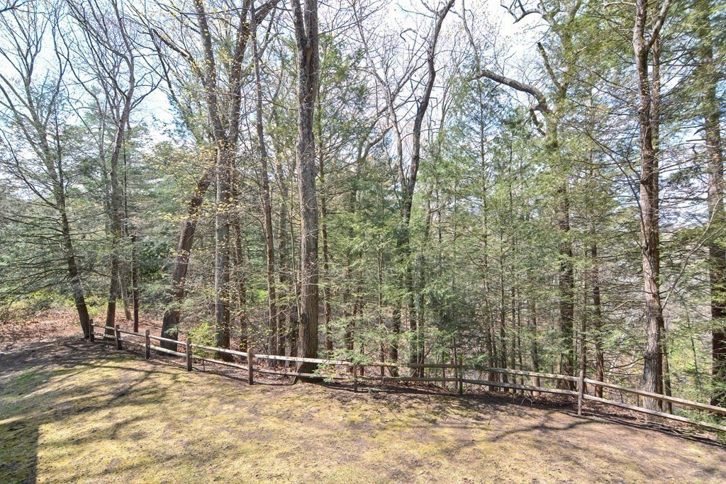 22 Wildwood Road Stow, MA 01775 - Photo 27 of 35 a backyard of a building with trees