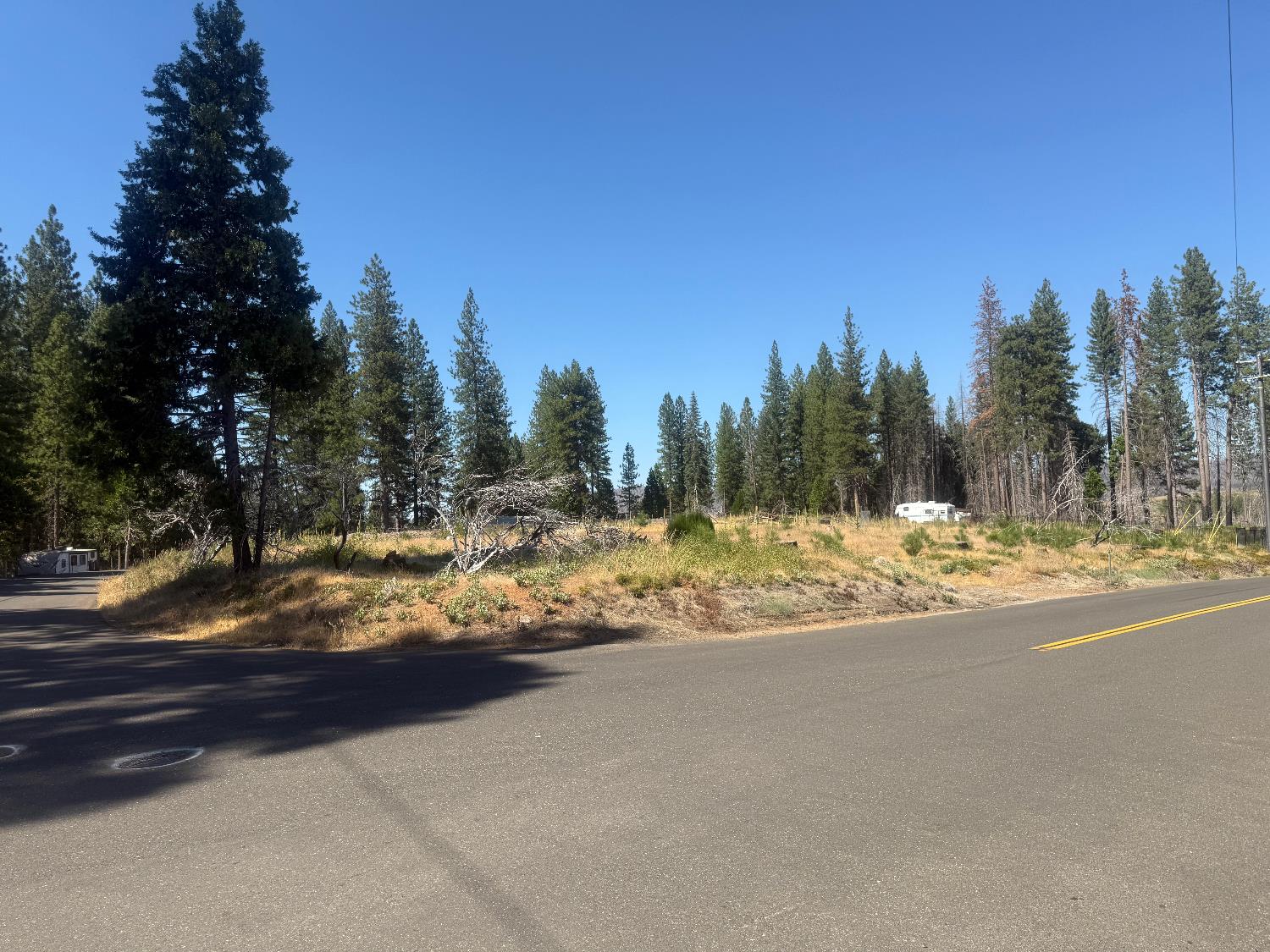 9981 Grizzly Flat Road Grizzly Flats, CA 95636 - Photo 15 of 18 a view of a house with snow on the side of the road