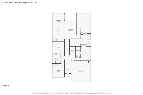 $2,405 | 5319 South 244th Avenue, Buckeye, AZ 85326